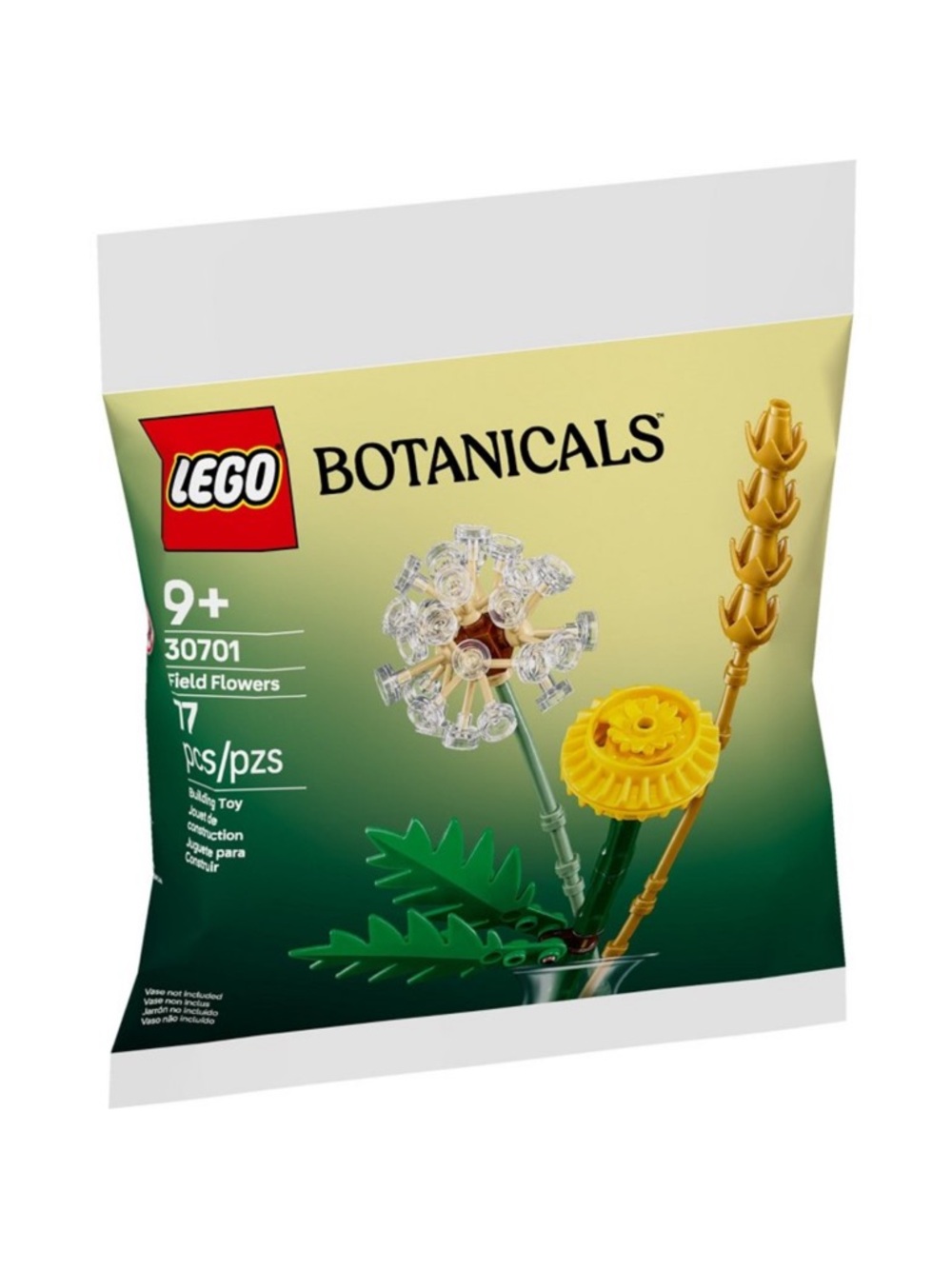 LEGO Green and Yellow Botanicals Field Flowers Polybag